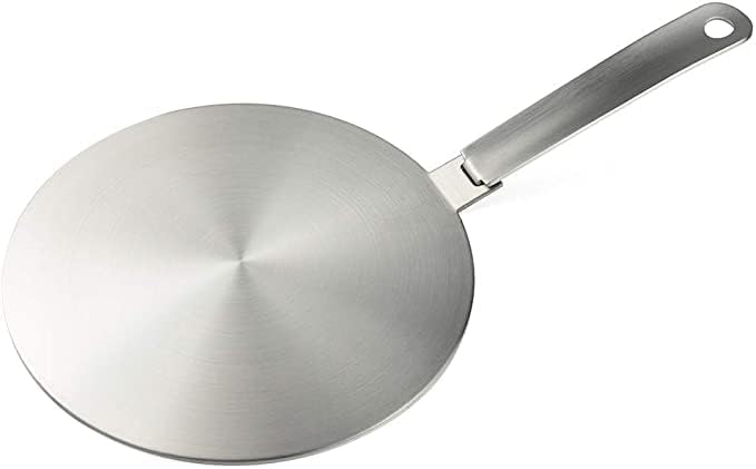 CozyKit Heat Diffuser Stainless Steel Induction Adapter Plate Removable Handle Coffee Milk Cookware Induction Hob Heat Cooking Diffuser for Electric Stove 5.5inch - Image 3